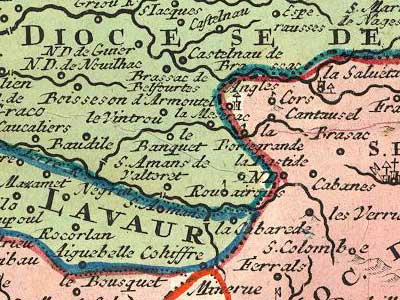 Carte ancienne : Boissezon, Saint-Amans Valtoret