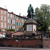 La statue du célèbre découvreur, Jean-François de Lapérouse, au coeur d'Albi