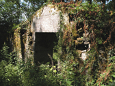 C'est un petit cimetière hugenot qui aujourd'hui, doit être complètement défiguré par les lichens et la végétation, il est situé sur les pentes est qui surplombent le village de Burlats, mais je ne sais pas s'il est toujours aussi bien visible aujourd'hui